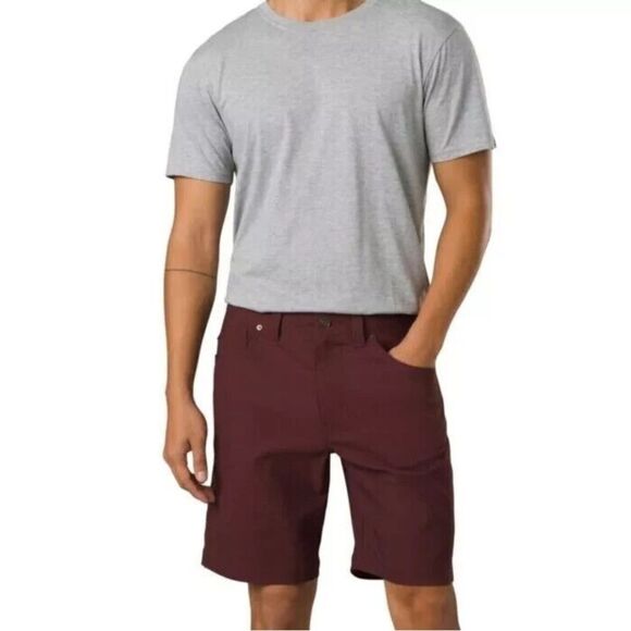 NWT Prana Men’s Furrow Shorts in Cacao Size 40 inseam 8” 1970561 - Picture 1 of 6
